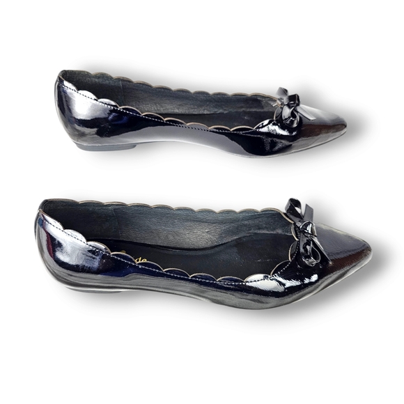 NWOB! Kate Spade Emma Black Patent Leather Flats Shoes 8 NEW WITHOUT BOX! - Picture 4 of 10